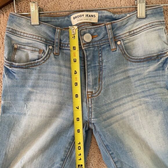 𝅺Brody Jeans Skinny Ankle Size 25 Light Distress - Picture 4 of 6